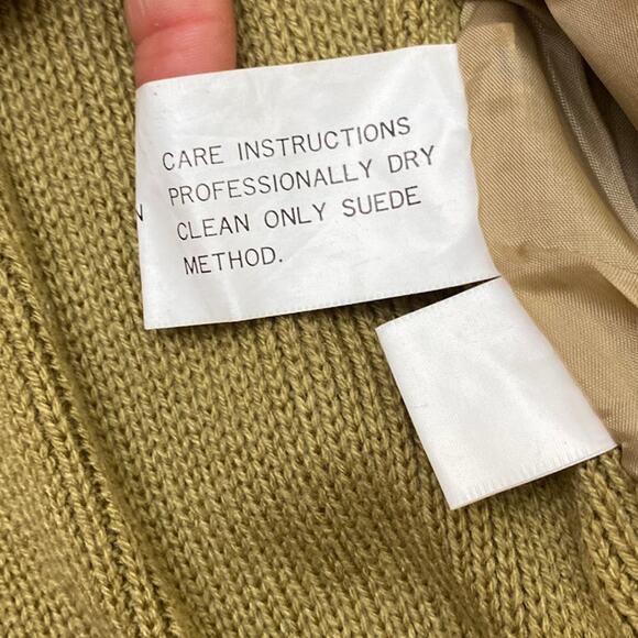 Robert Alexander Italy Leather suede jacket Sz M varsity chore shacket Preppy - Picture 5 of 11